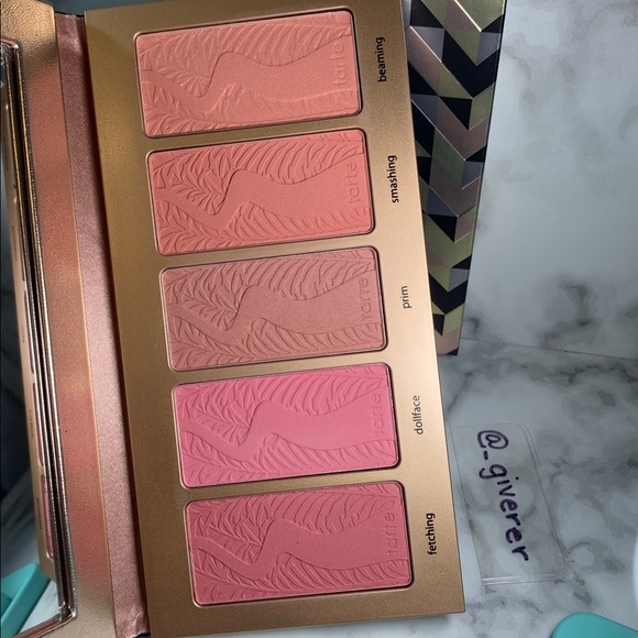 LNIB Tarte Bling It On Holiday Blush Palette w Box - Picture 5 of 17
